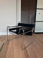 Wassily chair design stoel - vintage, Gebruikt, Bauhaus, Zwart, Leer