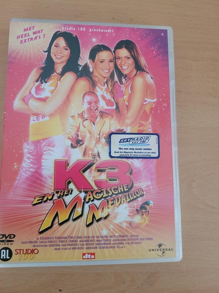 K3 en het Magische Medaillon DVD, Cd's en Dvd's, Dvd's | Kinderen en Jeugd, Avontuur, Alle leeftijden, Ophalen of Verzenden, Zo goed als nieuw