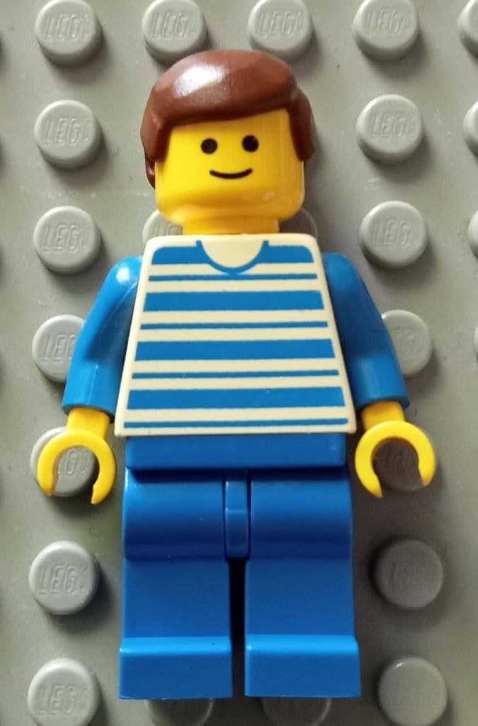 trn039 (1) Horizontal Lines Blue - Blue Arms - Blue Legs, B, Kinderen en Baby's, Speelgoed | Duplo en Lego, Gebruikt, Ophalen of Verzenden