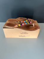 LaidbackLondon slippers bruin multicolor 40, Slippers, Bruin, Ophalen of Verzenden, Zo goed als nieuw