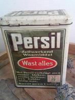 Vintage Rechthoekige blikken trommel van Persil, Ophalen of Verzenden