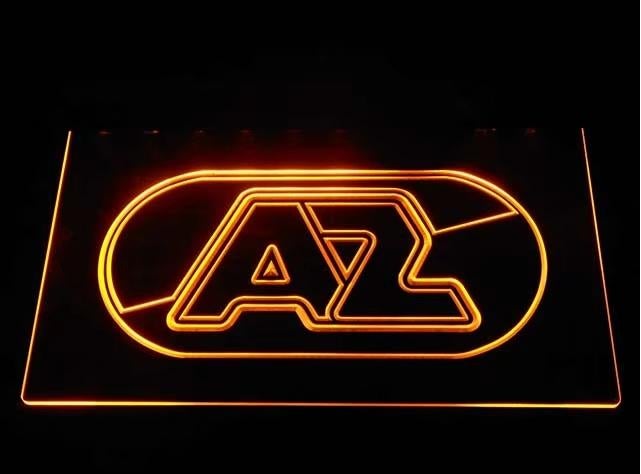 AZ voetbal neon bord reclamebord lamp LED verlichting *ROOD*, Ophalen of Verzenden, Nieuw, Lichtbak of (neon) lamp