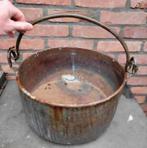 Antiek koper ketel " Aker" heksenketel openhaardhout kookpot, Ophalen of Verzenden