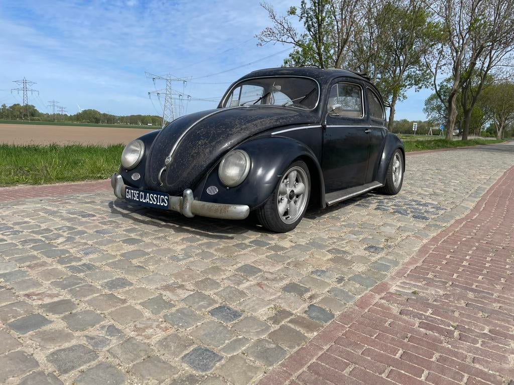 Volkswagen kever ovaal ragtop 1957 origneel nederlands, Auto's, Oldtimers, Achterwielaandrijving, Overige carrosserieën, Open dak
