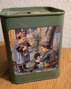 Ot & Sien spaarpot 8x9x8 cm kan open, vintage, leuk cadeau!, Ophalen of Verzenden, Zo goed als nieuw, Metaal of Blik, Strip- of Tekenfilmfiguur
