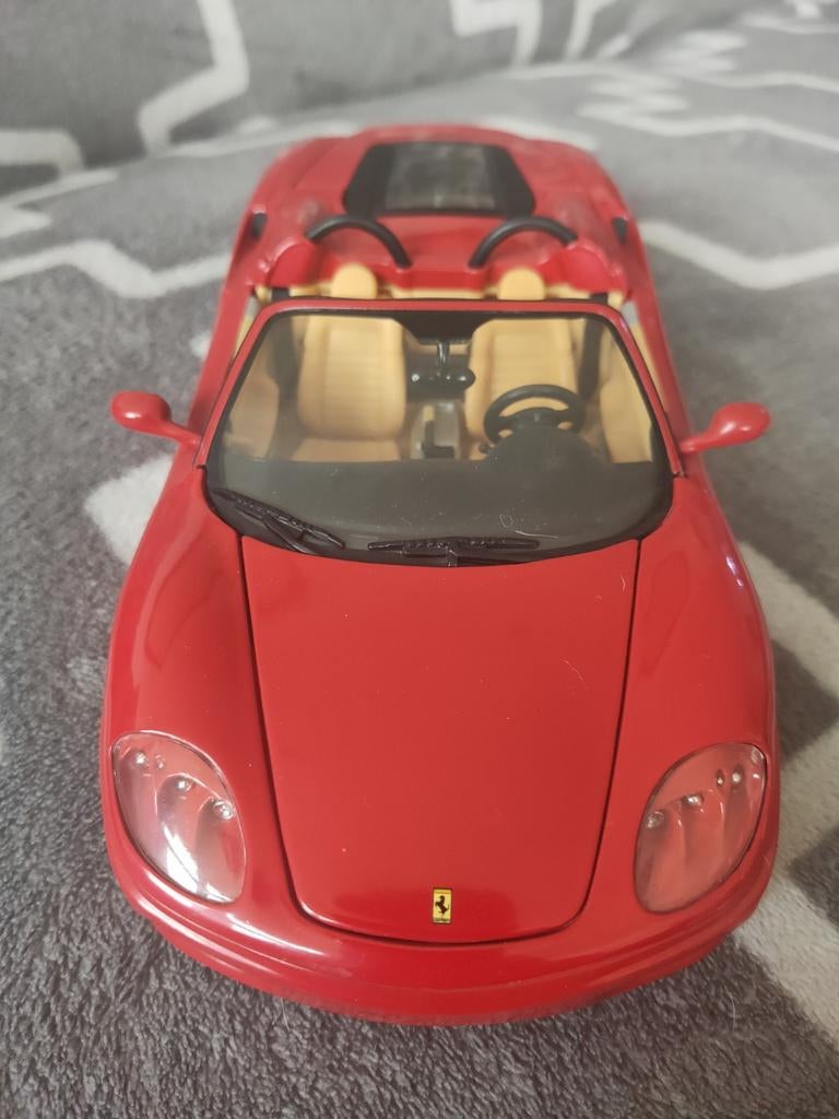 Ferrari 360 Spider 1:18 Hot Wheels, Ophalen of Verzenden, Zo goed als nieuw, Auto, Hot Wheels
