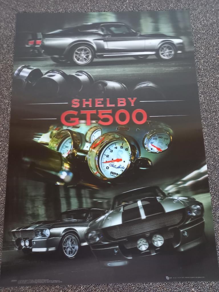 poster Shelby GT500, Verzamelen, Rechthoekig Staand, Nieuw, Ophalen of Verzenden, A1 t/m A3