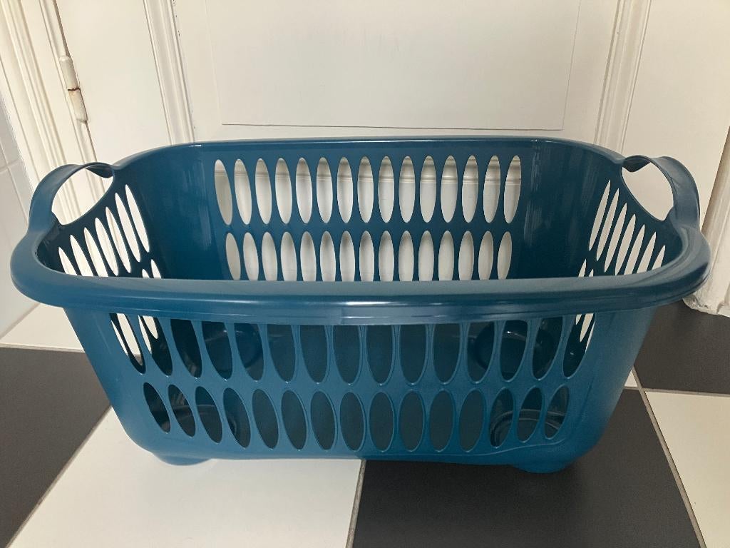 Een goede wasmand kunststof - groen - Zie foto’s, Ophalen, Zo goed als nieuw, Groen, Overige typen
