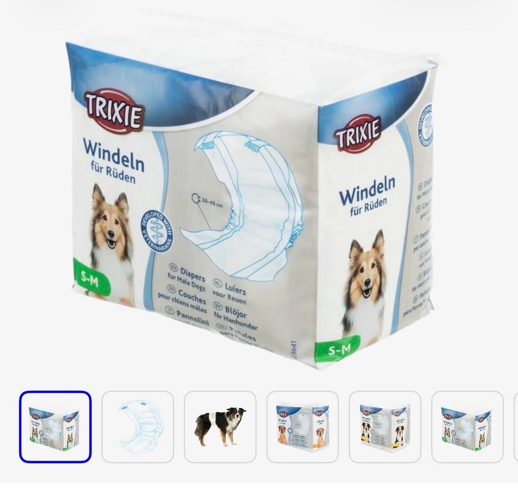Trixie hondenluiers S/M, Dieren en Toebehoren, Honden-accessoires, Ophalen of Verzenden, Nieuw