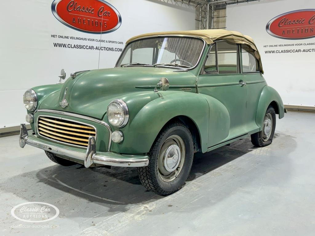 Morris MINOR 1000 Tourer Convertible  - ONLINE AUCTION, Auto's, Overige merken, Bedrijf, Handgeschakeld, Groen