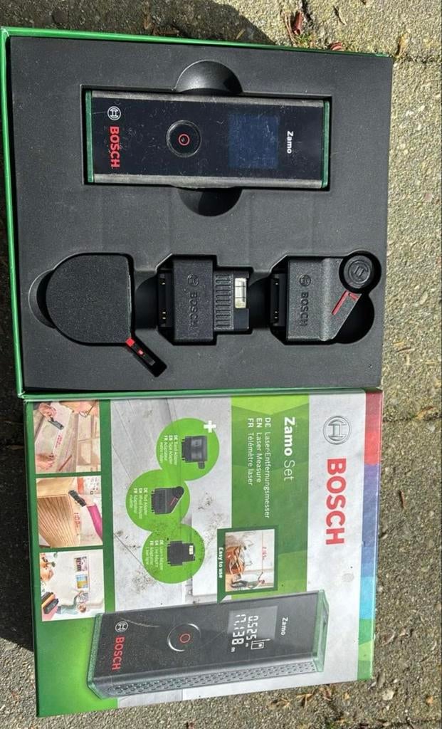 Bosch Zamo Set Laserafstandsmeter met adapters, Ophalen, Gebruikt, Afstand