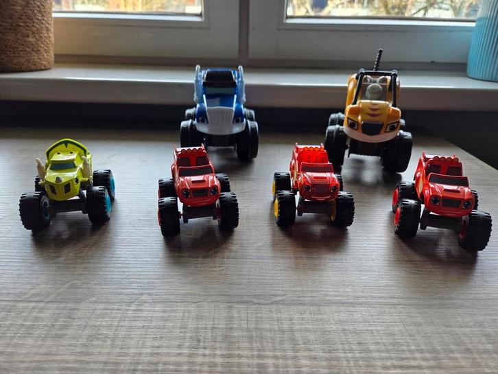 Blaze en de Monsterwielen speelgoedauto's, Kinderen en Baby's, Speelgoed | Speelgoedvoertuigen, Gebruikt, Ophalen of Verzenden