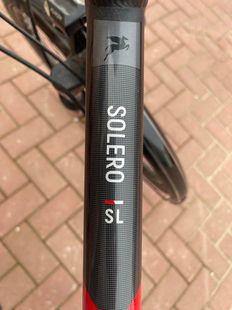 Zwarte pegasus Solero SL fiets, framemaat 48, Gebruikt, 47 tot 50 cm, Schijfrem, Ophalen