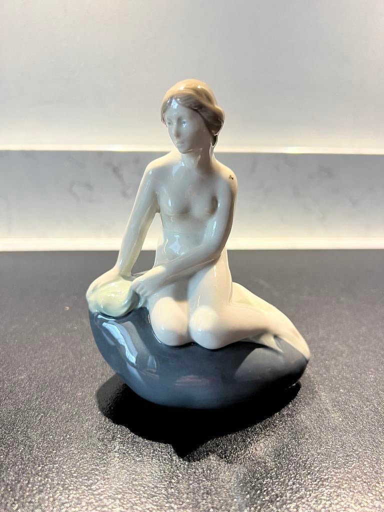Beeldje Zeemeermin Lippelsdorf GDR, Edvard Eriksen Sculp., Ophalen of Verzenden, Zo goed als nieuw
