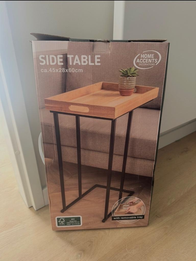 Sidetable, Ophalen, Nieuw, Minder dan 50 cm, Minder dan 25 cm