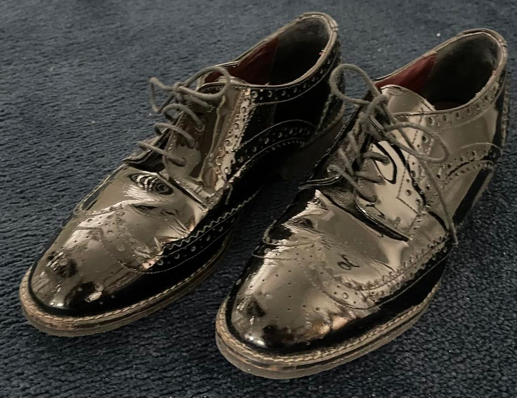 Damesschoenen zwart lakleer, merk Lineazeta, Kleding | Dames, Schoenen, Ophalen of Verzenden, Zo goed als nieuw, Zwart
