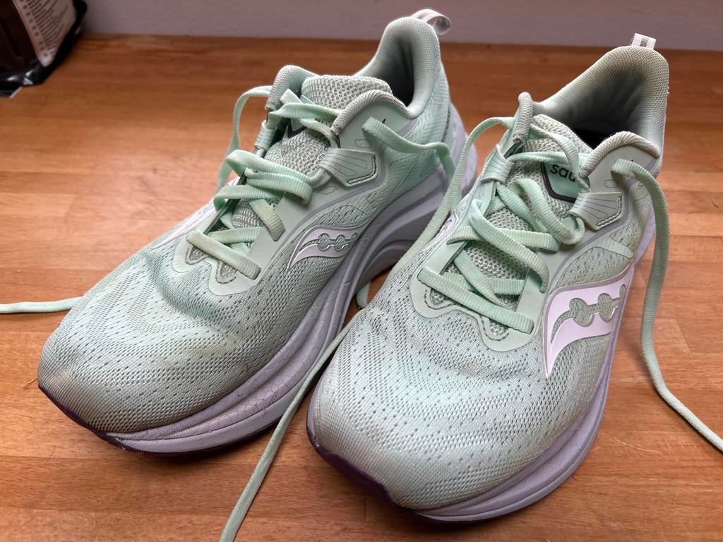 Saucony Tempus Hardloopschoenen maat 38,5  - Lichtgroen, Gebruikt, Hardloopschoenen, Hardlopen, Saucony