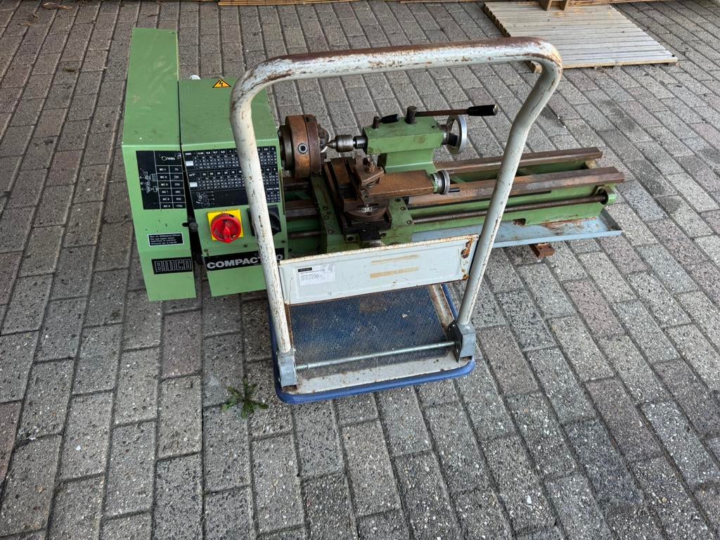 Draaibank opknapper Emco compact 10 met accessoires, Doe-het-zelf en Verbouw, Draaibanken, Ophalen, Gebruikt, Metaaldraaibank
