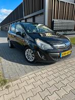 Opel Corsa 1.4 Ecotec 64KW 5D 2011 Zwart Dealer onderhouden, Voorwielaandrijving, 1063 kg, Leder en Stof, Zwart
