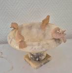 Marmeren vogelbadje met vogels, Ophalen