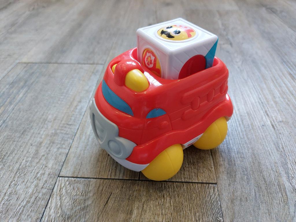 Fisher price auto met blokje, Ophalen of Verzenden, Gebruikt, Auto of Voertuig