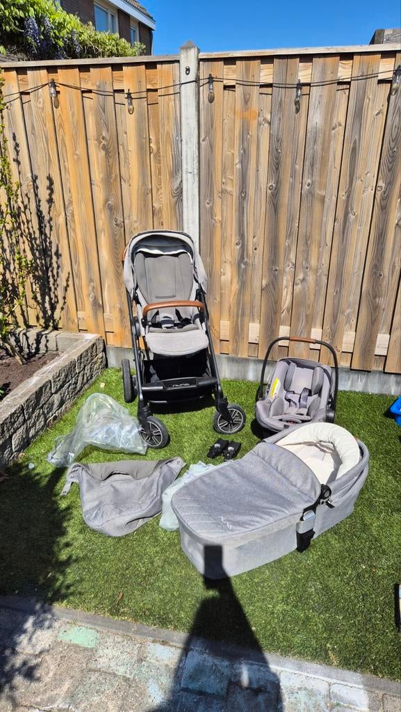 Nuna Mixx Next Compleet: kinderwagen, reiswieg & autostoel, Kinderen en Baby's, Kinderwagens en Combinaties, Zo goed als nieuw