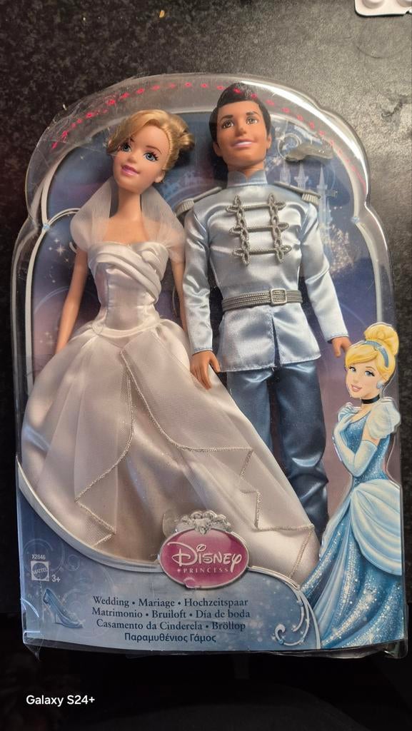 Disney Princess Assepoester en Prins bruiloft poppen, Kinderen en Baby's, Speelgoed | Poppen, Ophalen of Verzenden, Overige typen