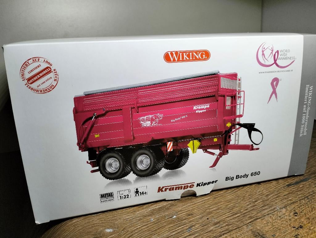Te koop Wiking Krampe Big Body 650 Kieper Pink Gelimiteerd., Ophalen of Verzenden, Zo goed als nieuw, Tractor of Landbouw, Overige merken