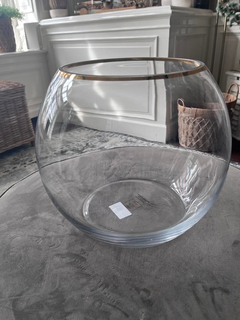 Riviera Maison vaas/ windlicht glas, Ophalen of Verzenden, Zo goed als nieuw