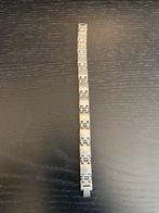 Stalen heren armband, Sieraden, Tassen en Uiterlijk, Armbanden, Ophalen of Verzenden, Zo goed als nieuw, Zilver, Staal