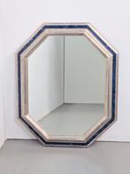 Vintage hexagon spiegel hout zilver zeshoek schleiper ’60, N, N, Ophalen of Verzenden, Zo goed als nieuw