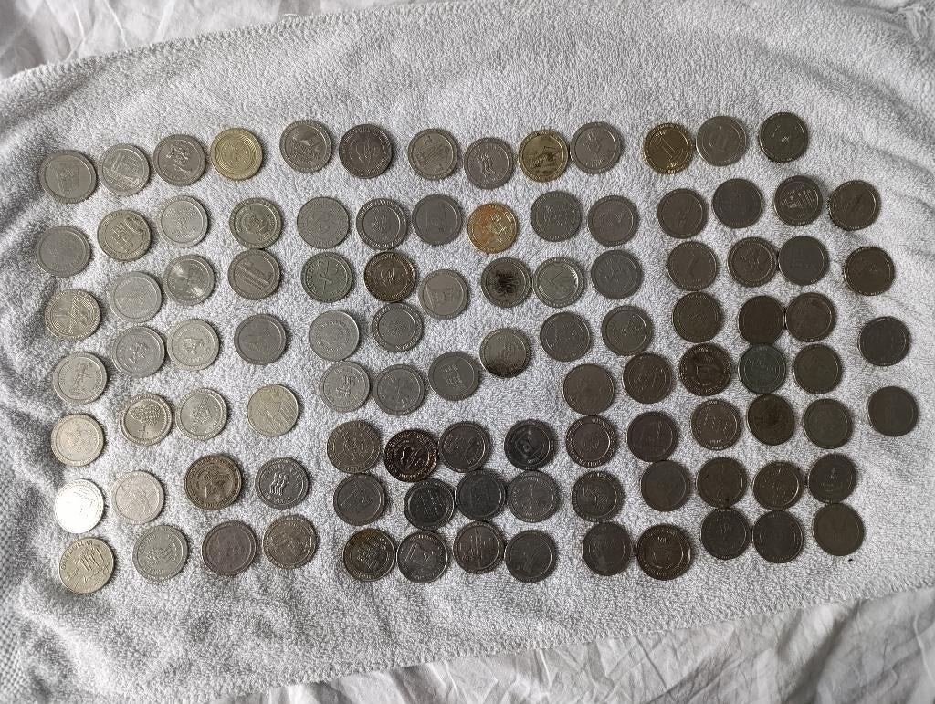 95x grote  Amerikaanse gokkast tokens, Ophalen of Verzenden, Overige materialen, Buitenland