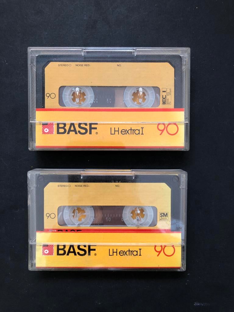 BASF LH Extra I 90 2 stuks, Cd's en Dvd's, Cassettebandjes, Ophalen of Verzenden, Gebruikt, 2 t/m 25 bandjes, Voorbespeeld