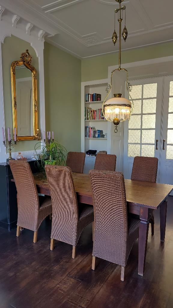 6 Lloyd Loom eetkamer stoelen, Ophalen