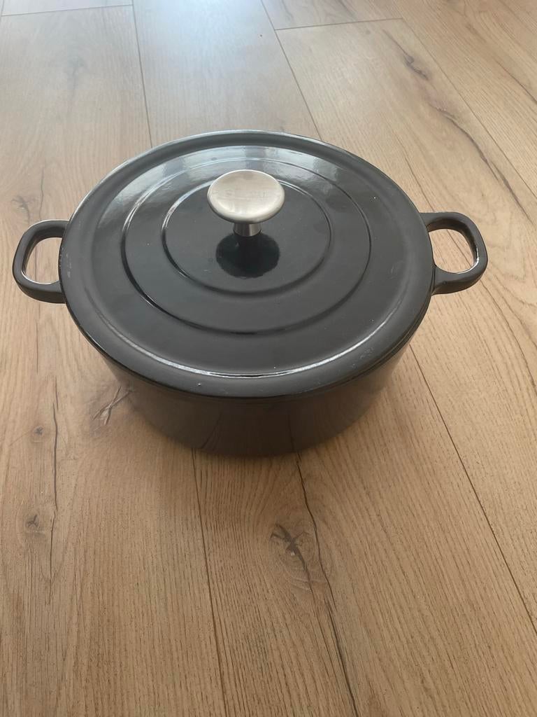 Royal van Kempen en Begeer braadpan 24 cm, Ophalen of Verzenden, Gebruikt, Gietijzer, Koekenpan of Braadpan