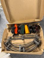 Vintage blikken treintjes op complete rails, Antiek en Kunst, Antiek | Speelgoed, Ophalen of Verzenden