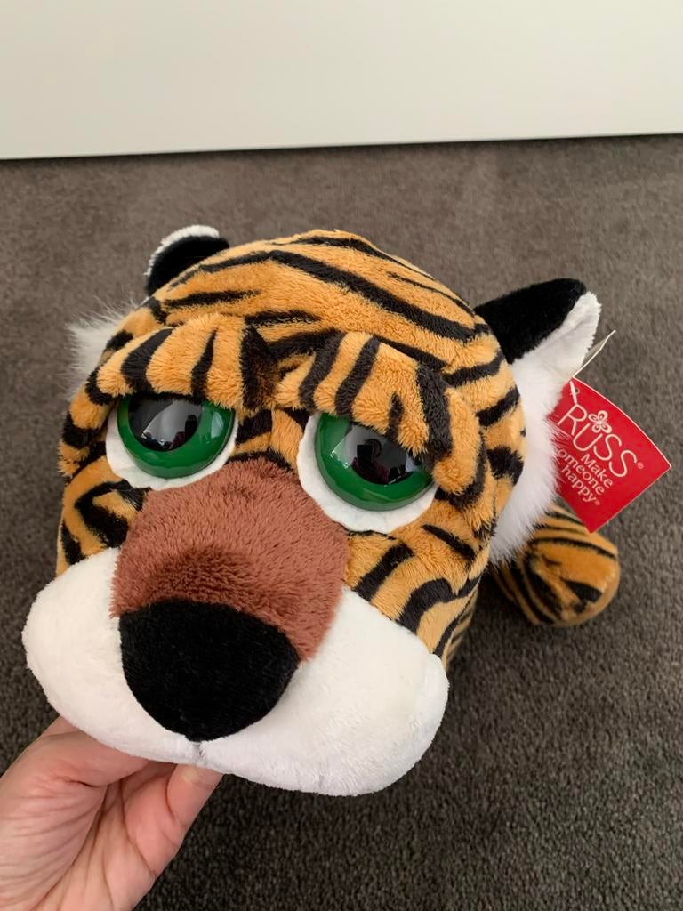 Nieuwe Russ Tijger Knuffel met Label - Schattig & Kawaii, Oranje, Overige karakters, Nieuw, Ophalen of Verzenden