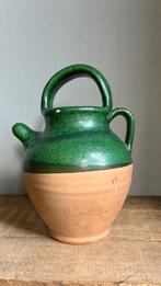 Franse provencaalse kruik met groen, Ophalen of Verzenden