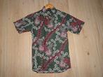 Batik herenoverhemd met korte mouwen uit Indonesië, Halswijdte 38 (S) of kleiner, Nieuw, Ophalen of Verzenden, Krisna Wahyu