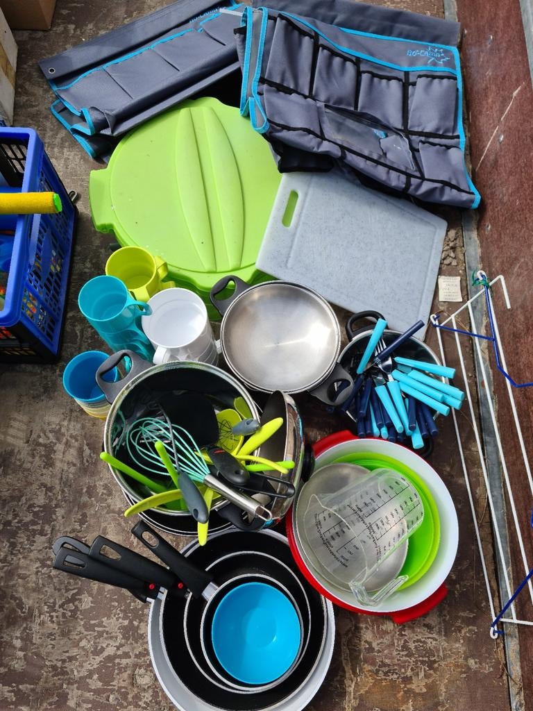 Diverse kampeerspullen en keukengerei, Caravans en Kamperen, Ophalen of Verzenden