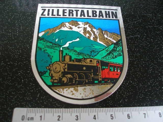 folie sticker zillertalbahn Jenbach Mayrhofen, Verzenden, Zo goed als nieuw, Overige typen