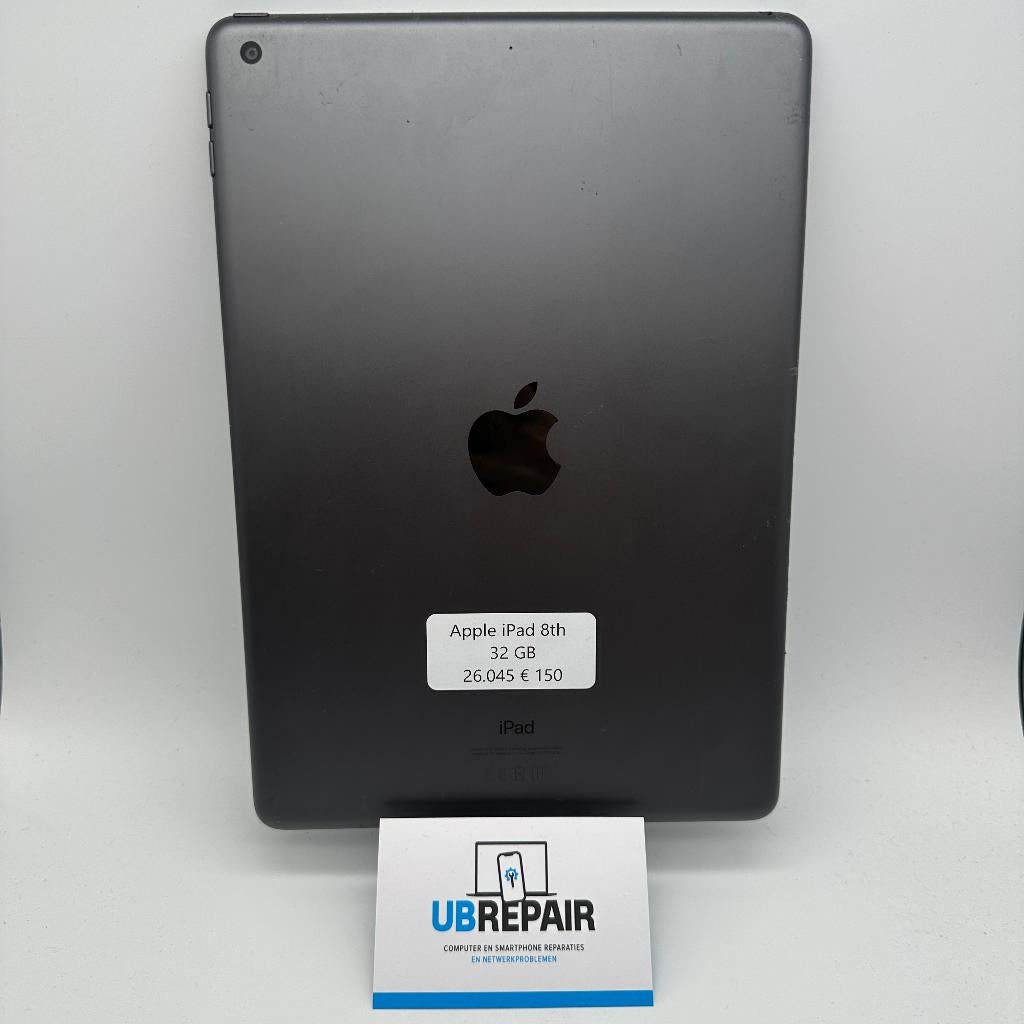 Apple iPad 8th 32GB zwart, Computers en Software, Apple iPads, 32 GB, Apple iPad, Zwart, Refurbished