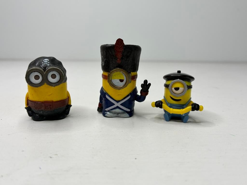 3 Leuke Minions Figuurtjes - Diverse Uitvoeringen, Verzamelen, Poppetjes en Figuurtjes, Ophalen of Verzenden, Gebruikt