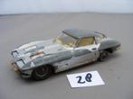1963 chevrolet corvette corgi toys grijs (28) schade, Ophalen of Verzenden, Gebruikt, Auto, Corgi