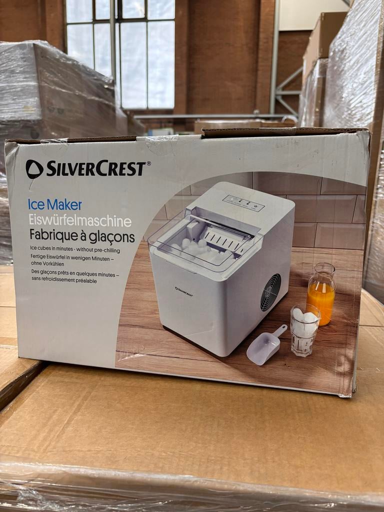 Silvercrest IJsmachine - Maakt ijsblokjes in minuten, Ophalen of Verzenden, Nieuw, Zelfvriezend