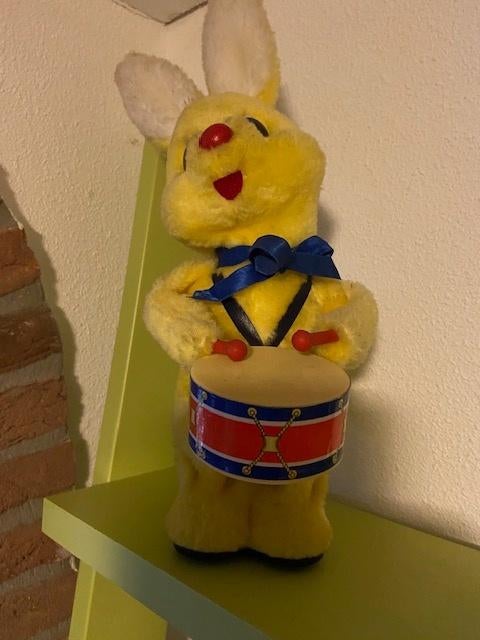 Bunny trommelaar Duracell geel jaren '80, Ophalen of Verzenden, Zo goed als nieuw