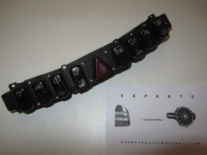 Dashboardknoppen Mercedes W220 W215 S-klasse S320 S500 CL500, Ophalen of Verzenden, Gebruikt, Mercedes-Benz