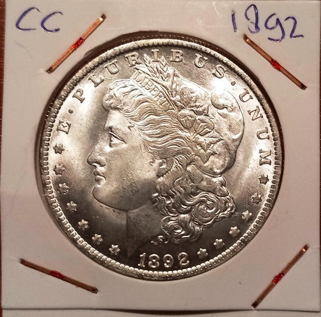 Morgan Dollar 1892, Verzenden, Noord-Amerika, Losse munt
