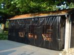 2x PVC zeilen totale afm. B950 x H277 met rits + 4 ramen, Ophalen, Veranda