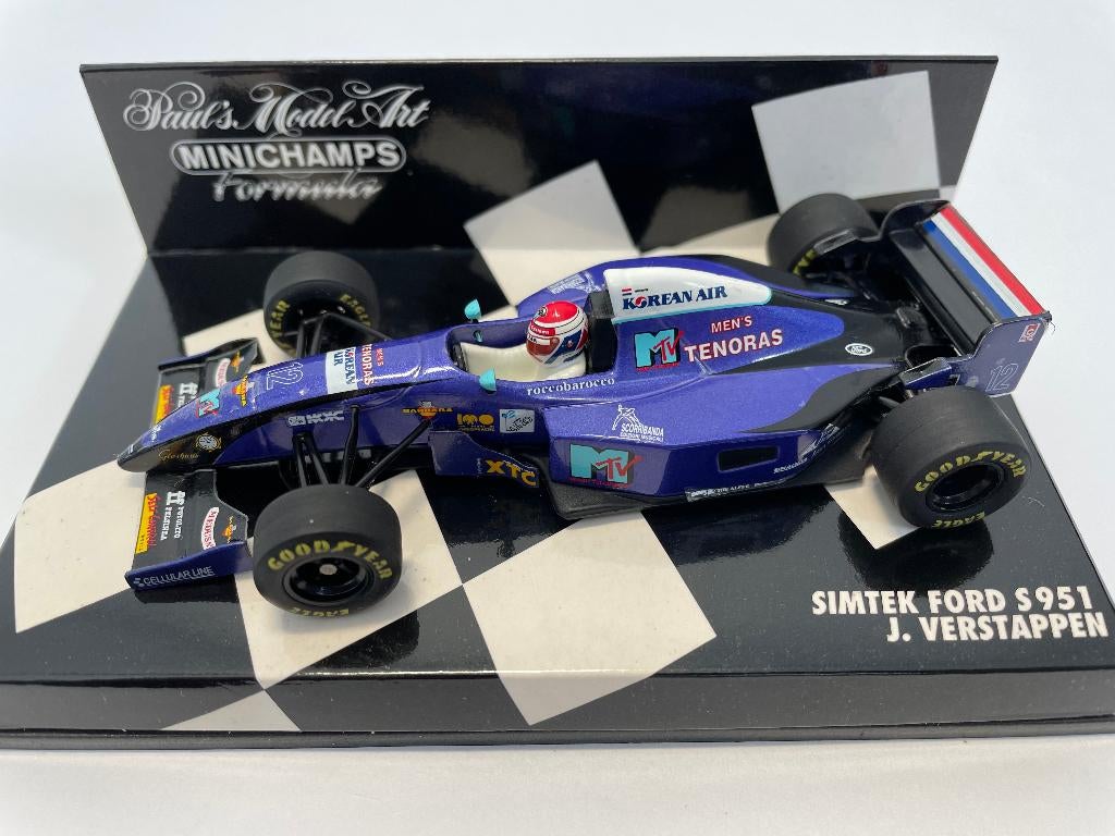 Simtek Ford S951J. Verstappen 1995, Ophalen of Verzenden, Zo goed als nieuw, Formule 1
